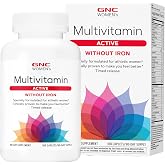 GNC Women's Multivitamin Active Without Iron, Joint Health, 180 Caplets | Delivers Antioxidant and B Vitamin Support, Promotes Energy Production and Bone Health, Gluten-Free and Dairy-Free