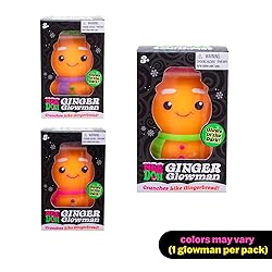 Schylling NeeDoh Squishmas Ginger Glowman