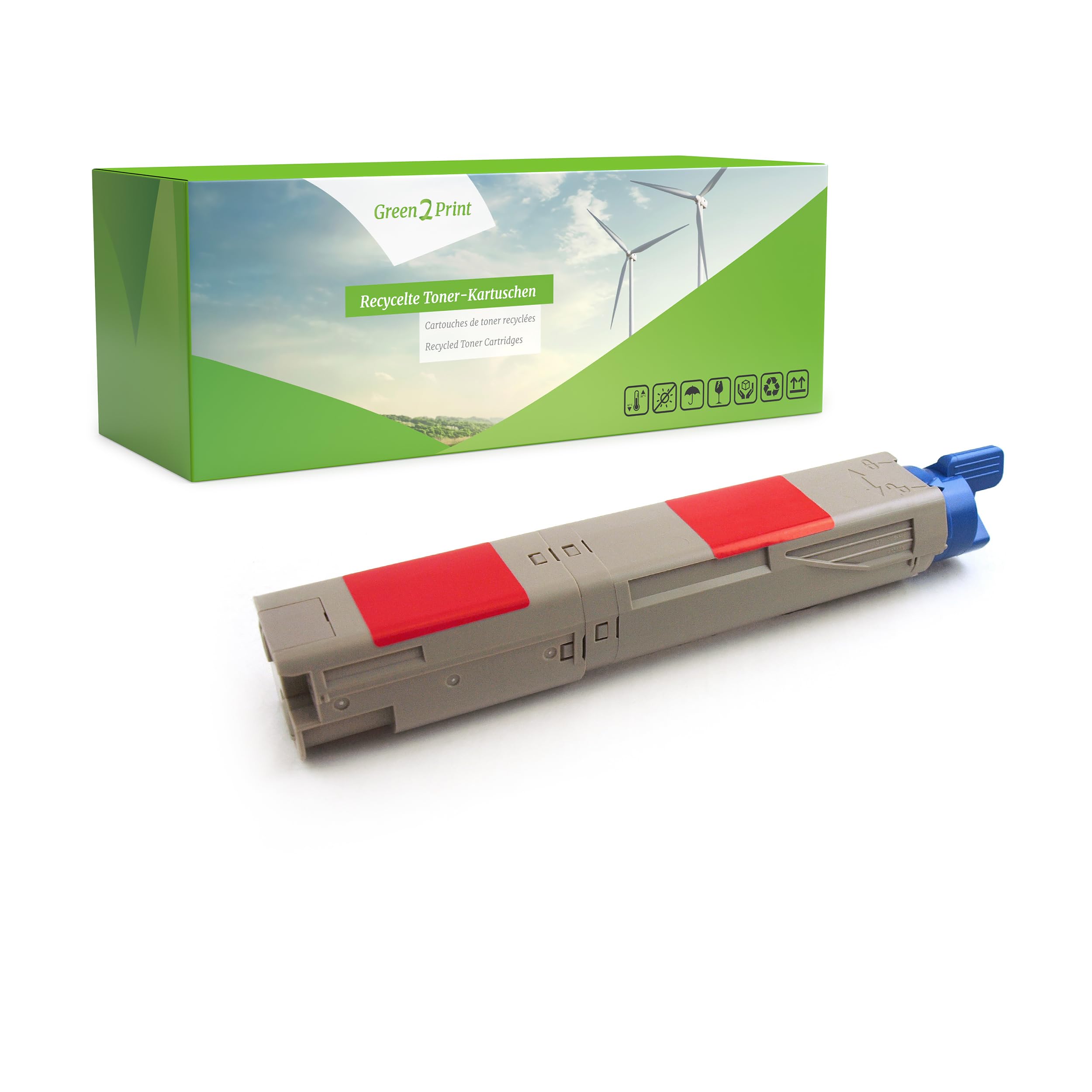 Green2Print Toner magenta 2500 pages replaces OKI 43459330, 43459370 Toner cartridge for OKI MC350, MC360, C3300N, C3400N, C3450, C3530MFP, C3600