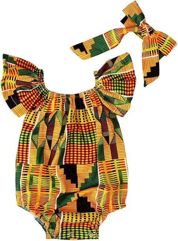 0 24 Mois Body Style Boheme Afrique Boho Barboteuse Sans Epaule Tenue Mode Combinaison Courte Ete Avec Bandeau Cheveux Pour Bebe Fille Amazon Fr Vetements Et Accessoires
