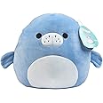Squishmallows Original 8-Inch Maeve The Manatee - Official Jazwares Plush - Collectible Soft & Squishy Manatee Stuffed Animal Toy - Add to Your Squad - Gift for Kids, Girls & Boys