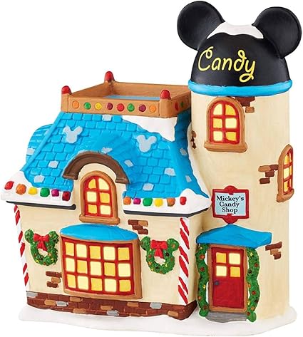 Amazon Aikuyaディズニー ジオラマライト Dept56 Mickey S Candy Shop ミッキーのキャンディショップクリスマスにライトハウス 速発送でぃずにー不朽 名作 アニメ 萌えグッズ 通販