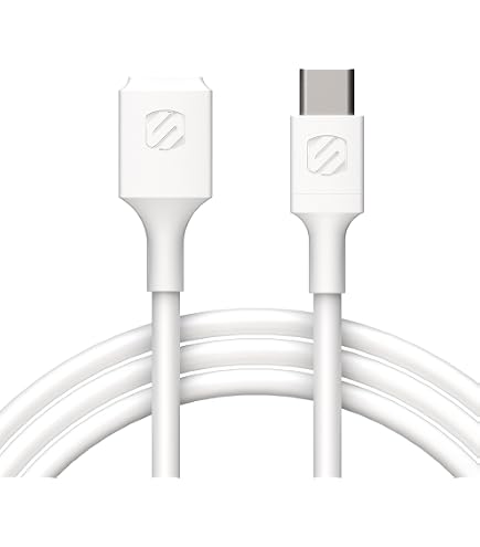 Câble Extension USB-C Mâle/Femelle 6m - Pour Caméra Pivot/Inclinaison 2024, Charge MagSafe - Blanc