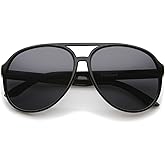 zeroUV Retro Large Protective Polarized Lens Aviator Sunglasses 60mm