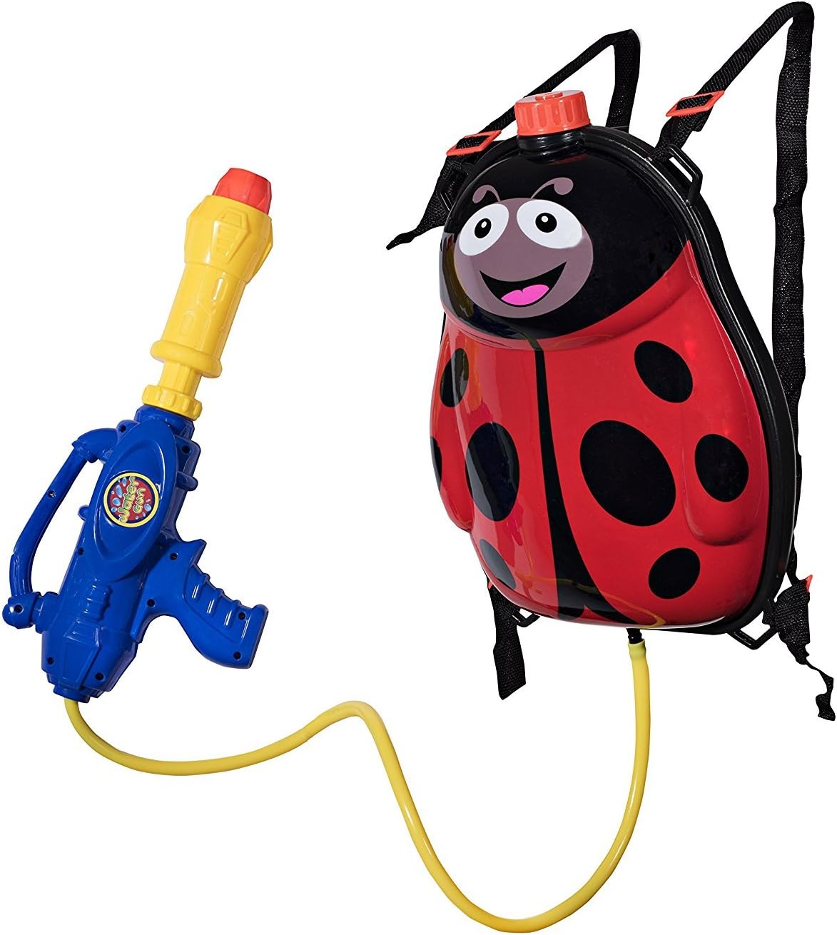 MaMiBabys Water Gun Backpack Water Blaster For kids -Water Shooter With Tank Lady Bug Toys For Kids- Summer Outdoor Toys For Pool Beach Water Toys For Kids