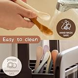 Moonkie Silicone Baby Spoons Set of 4 Soft-Tip Bendable Feeding view 6