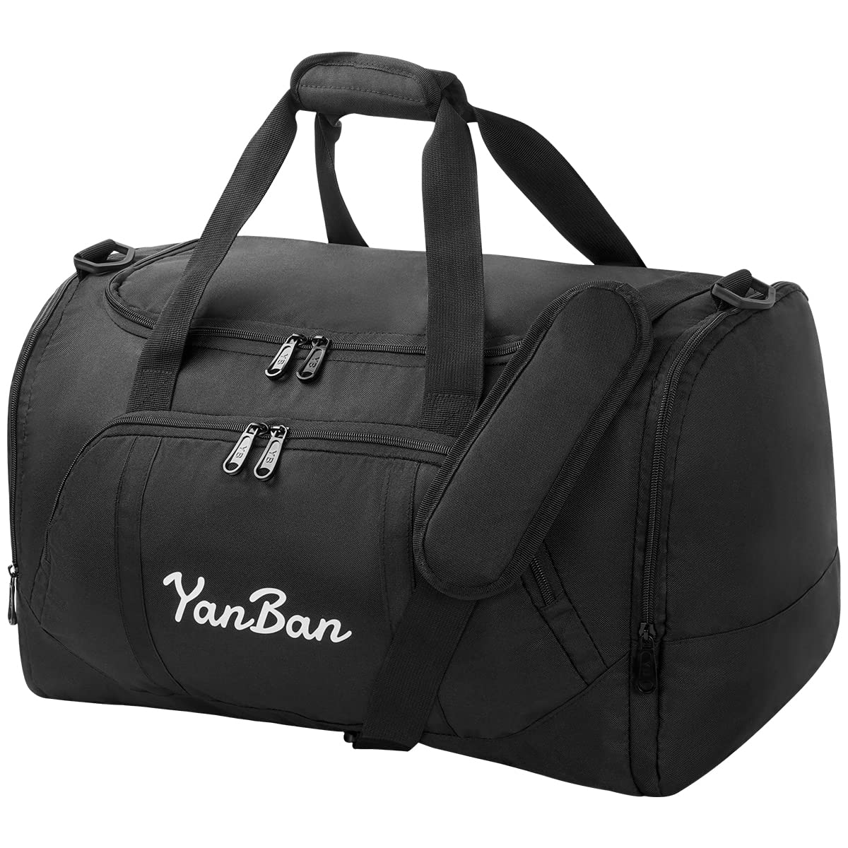 WuYan 73 L Travel Bag, Black Sports Bag, Packable Duffle Bag, Large Holdall Travel Bag Lightweight Waterproof Duffel Holdall Bag for Travel Vacation and Sport