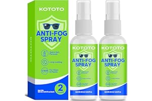 Kototo Eye Glass Cleaner Spray (2 Pack),Reef Friendly Anti Fog Spray for Glasses & Swim Goggles, Streak-Free Defogger Coating