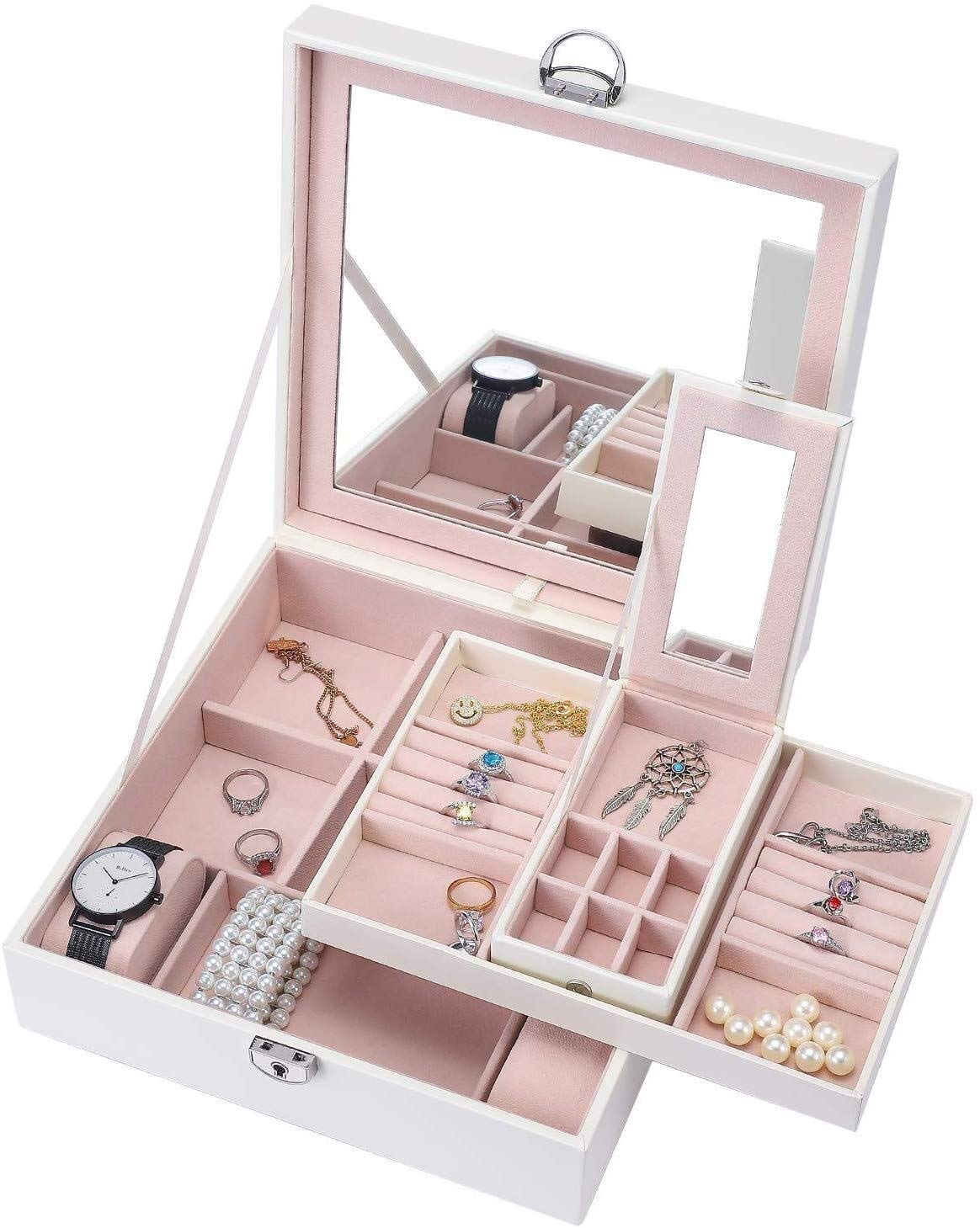 Best Korean White Makeup Storage Wood
