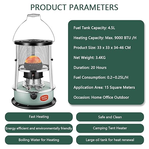 Kerosene Heater, Kerosene Heaters for Indoor Use, Portable Heater