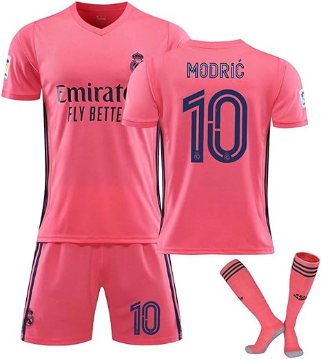 Amazon Co Jp サッカーユニフォームレプリカ サッカージャージー アダルトレアルマドリッドホームコートジャージーセットno 10とアウェイゲームハザードフットボールジャージno 10モートリック 誕生日プレゼント 正月の贈り物 ジュニア マッチトレーニングスポーツ
