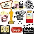 40 Pcs Movie Night Cutouts for Kids' Party - Movie Photo Prop - Movie Night Party Decorations