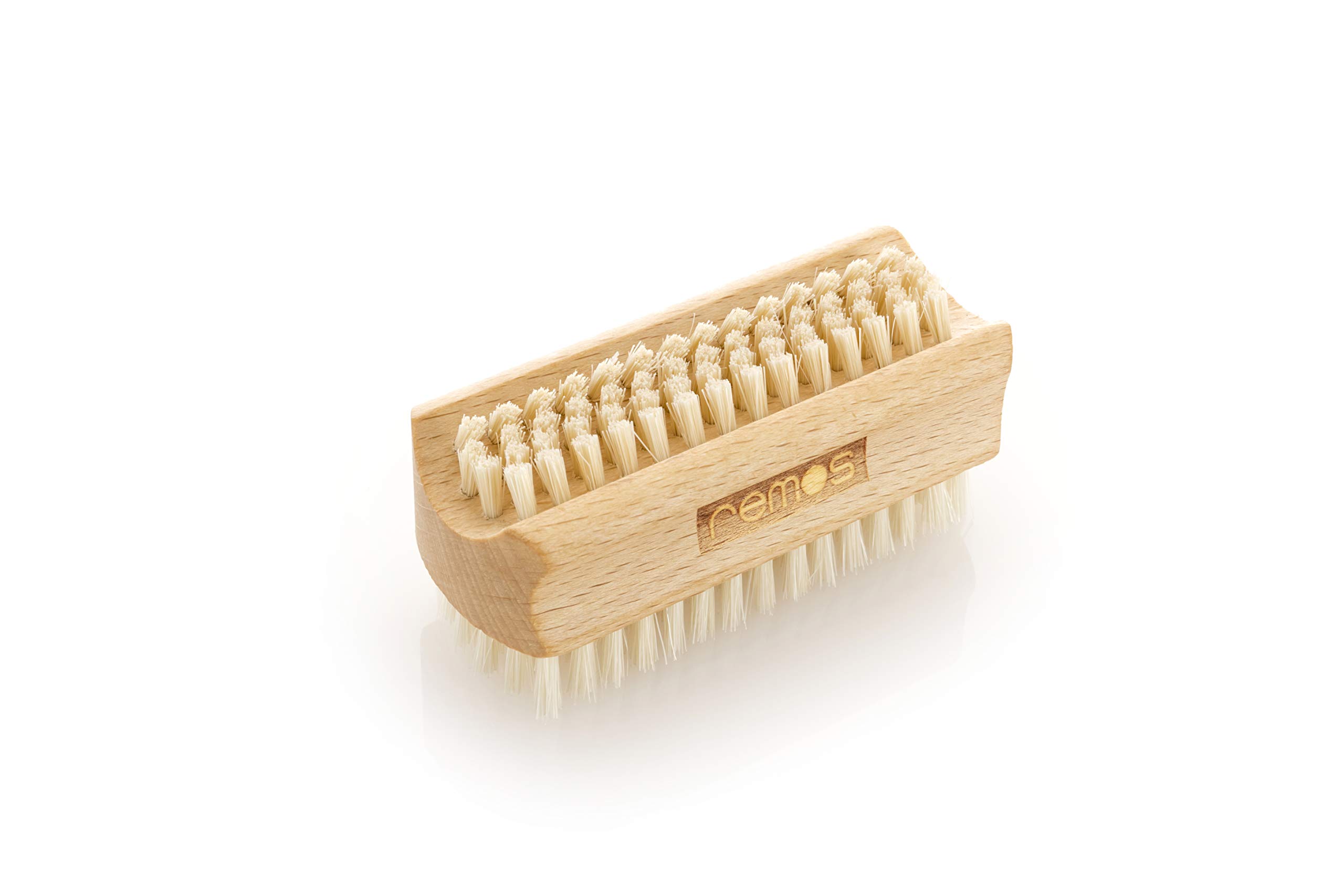 REMOS Hand & Nail Brush double-sided made of beech wood with natural bristles