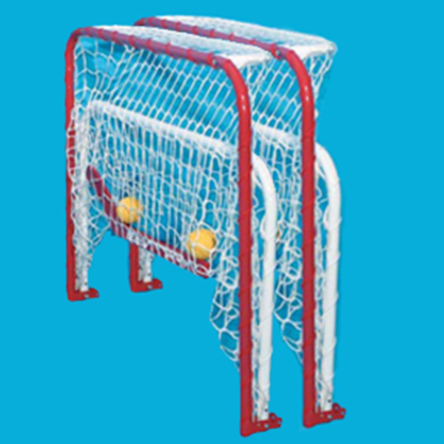 EZGoal Double Mini Folding Goal, Red/White : Hockey Goals : Sports & Outdoors