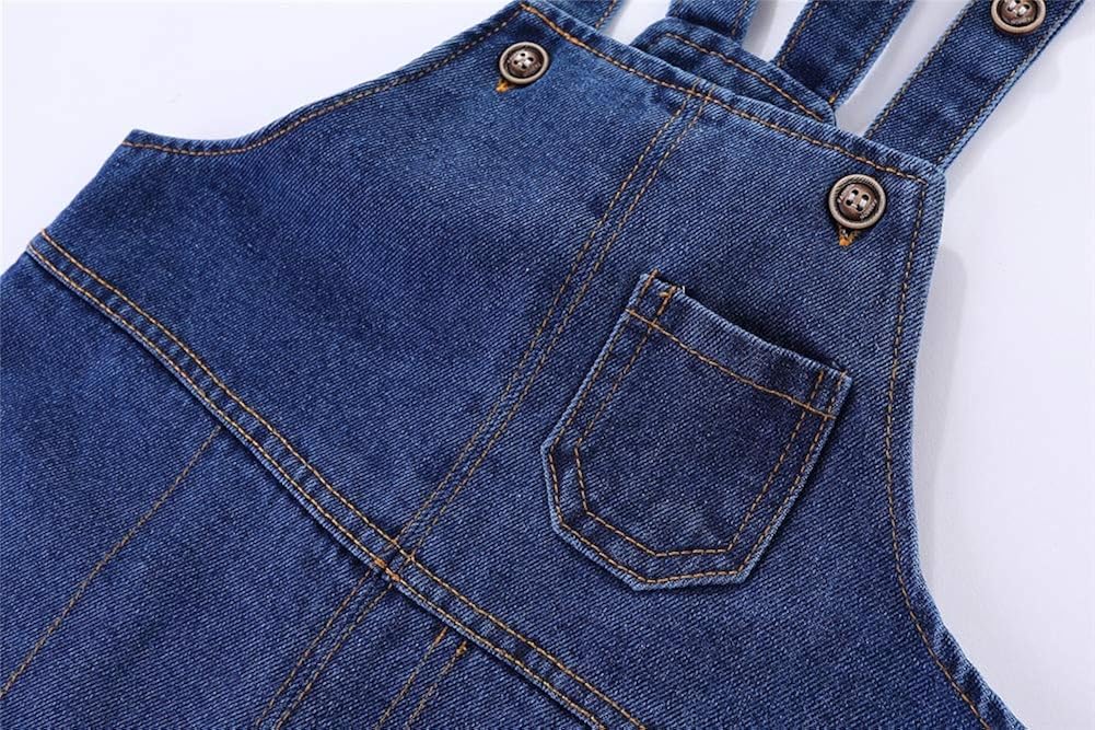 Mud Kingdom Toddler Boys Cute Denim Overalls: Clothing