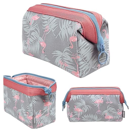 JJ PRIME Small Makeup Bag, Cosmetic Toiletries Travel Pouch Bag, Purse