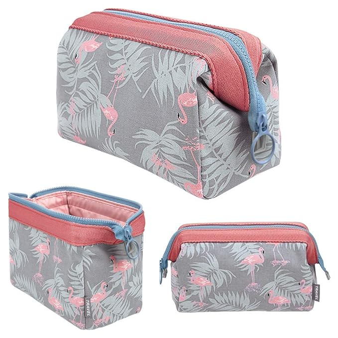 JJ PRIME Small Makeup Bag, Cosmetic Toiletries Travel Pouch Bag, Purse