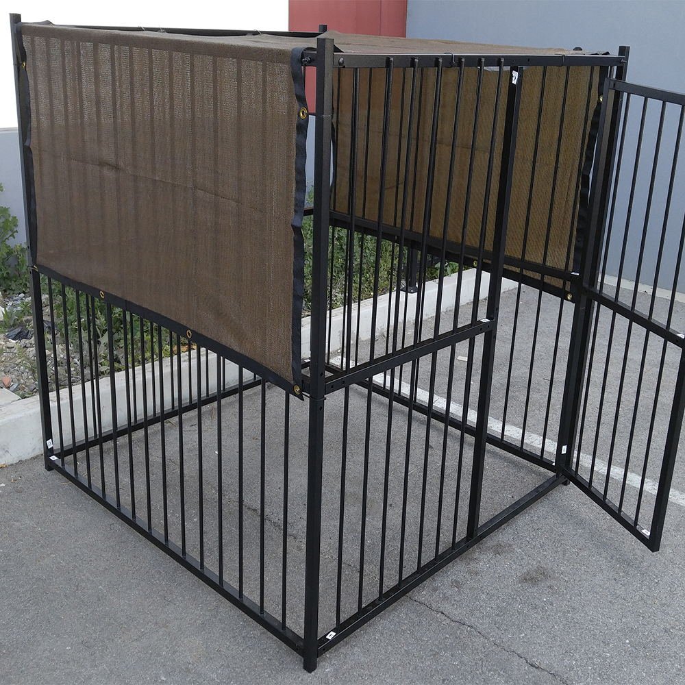 7.5' X 7.5' Brown UV Rated Dog Kennel Shade Cover W/Grommets eBay