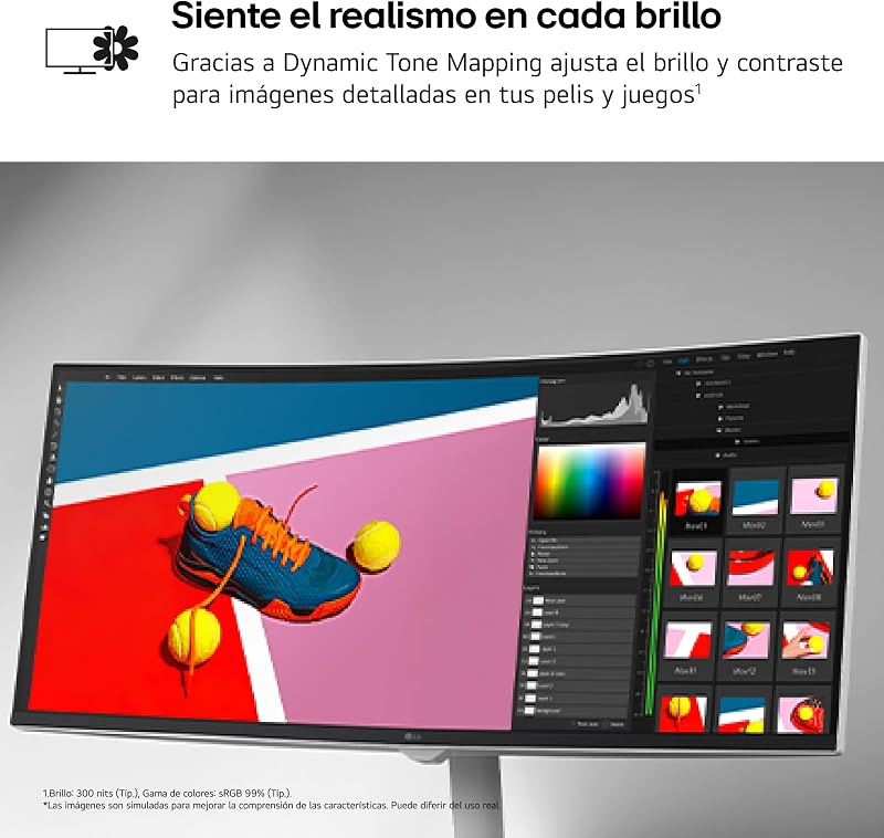 34U601SA-W - Smart Monitor 34" VA Panel (3440 x 1440), 100 Hz, 5 ms (GtG), webOS 24, Touch Screen, 4K, Inclui Canais e Portal Gaming, Inclinação Ajustável, Branco