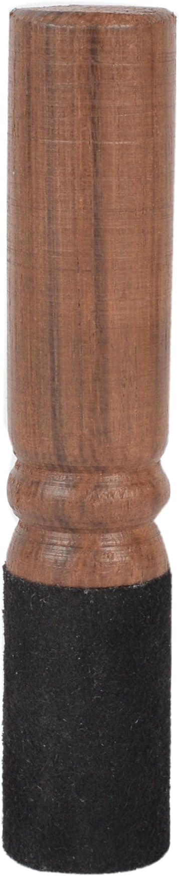 Singing Bowl's Wooden Striker With faux Leather At The Top- STK1010BLK
