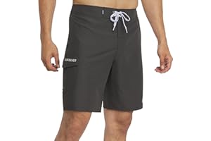 Quiksilver Men's Swimwear Regular Fit Fixed Waist UPF 50 Quick Dry 20 Inch Board Shorts
