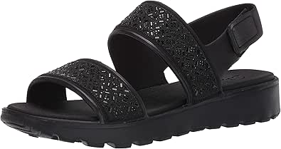Amazon.com | Skechers Women's Cali Gear Footsteps-Glam Party-Rhinestone Molded Sling Back with 
