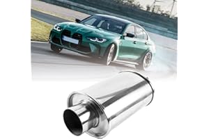 QUEENCAR 3" Ultra Quiet Resonator，Replace Vibrant Performance，resonator exhaust