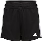 Adidas Girls' 3-Stripes Mesh Shorts