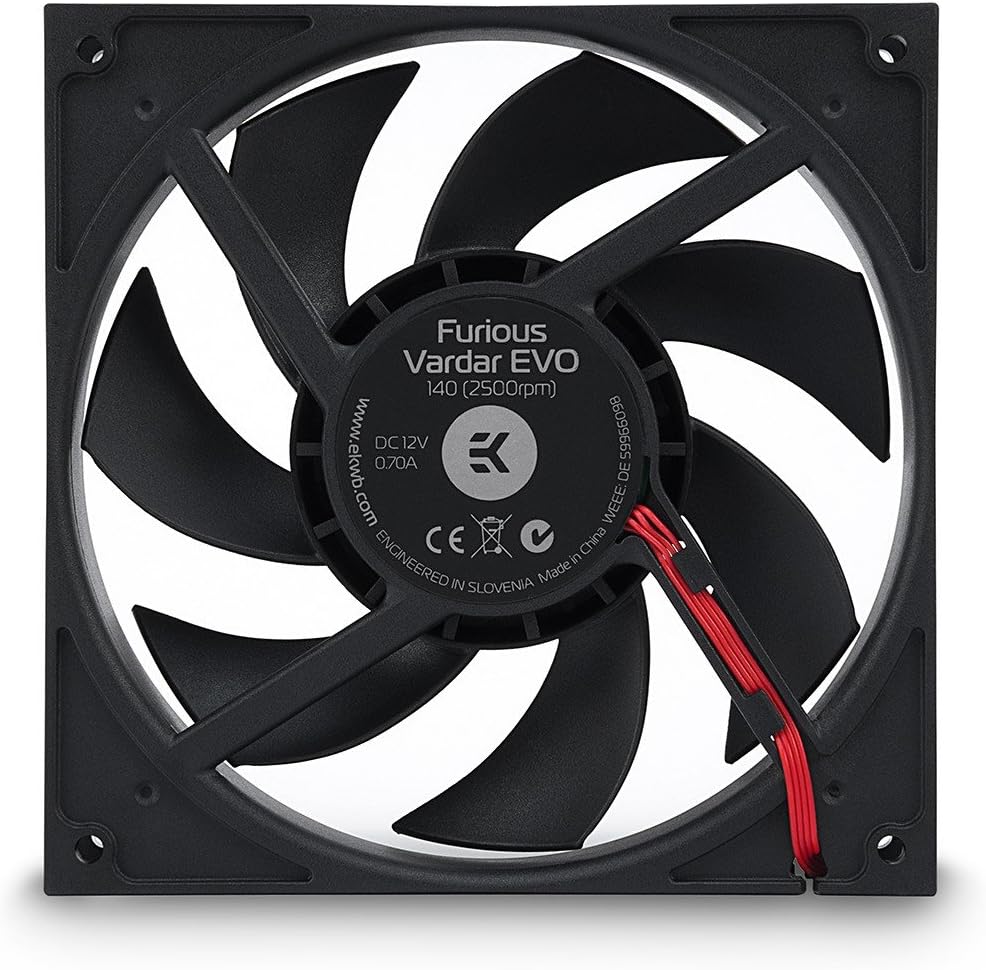 EK-Furious Vardar EVO 140 BB (2500rpm) - Black 2 Pack