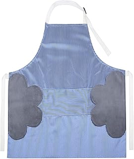 LEPO Schürze mit Taschen,Wasserdicht Kochschürze mit Handtuch Design,Verstellbarem Küchenschürze, Grillschürze, latzschürze für Frauen Männer Einfach zu Reinigen