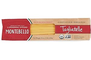 Montebello, Organic Tagliatelle Premium Italian Pasta, 16 oz.