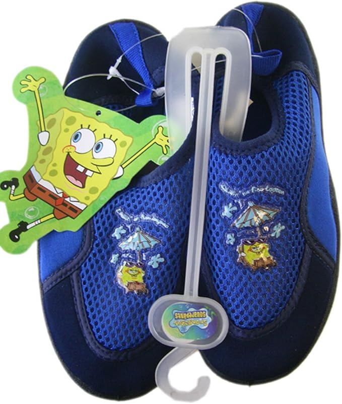 Nickelodeon Zapatos de Agua Aqua de Bob Esponja Azul y Negro (Talla 12) Amazon.es Deportes y