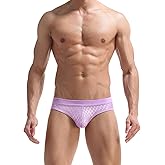 VORHELOVE Men's Jockstrap Sexy Thong Underwear Breathable Mesh Jock Straps Male Low Rise Cheeky Panties Briefs