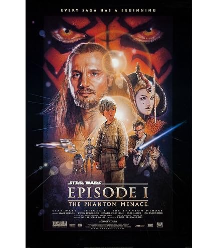 Amazon.com: STAR WARS EPISODE I THE PHANTOM MENACE MOVIE POSTER 1