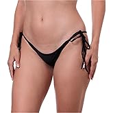 New - Pinup Doll - Women's Swimsuit Bottom - Side Tie - Scrunch Back - Low Rise - Bikini Bottom - Brazilian Bikini Bottom