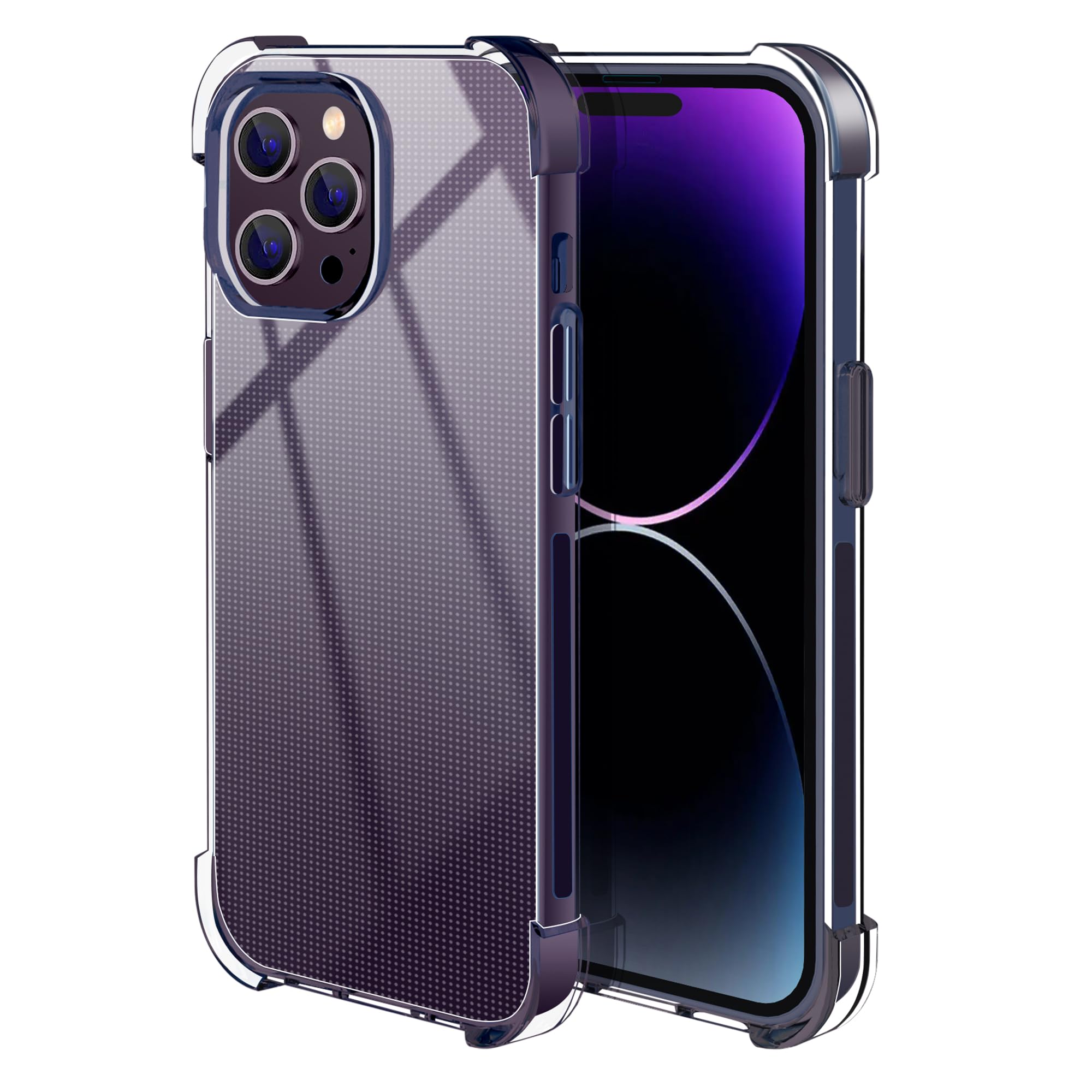 Photo 1 of ( 6.7 inch ) Designed for iPhone 14 Pro Max Crystal Clear Slim Protective Shock Absorption Technology Bumper Soft Thermoplastic Polyurethanes Cover Case for iPhone 14 Pro Max