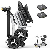 PAISEEC L5 Mobility Scooter Lightweight, 30 Miles, 1-Step Fold, 32 lbs | Ultra Lightweight Magnesium Alloy, PAI Safety System, Auto Lights, Hill Assist, NFC, Airline Approved, Fits Car Trunk