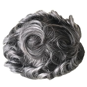 Amazon Com Pancy 1b50 Gray Hair Men S Toupee Durable Fine Mono