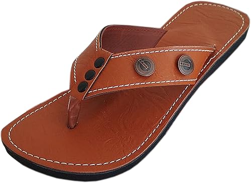 leather chappals for mens amazon
