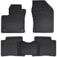 Megiteller Car Floor Mats Custom Fit for Toyota Prius 2016 2017 2018 2019 2020 2021 2022/2017-2022 Toyota Prius Prime Odorless Washable Heavy Duty Rubber (All Weather) Floor Liners Set Black