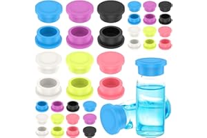 36Pcs 3ml Silicone Glass Vial Protective Caps, 6 Colors Leakproof Dust Proof, Reusable Protective Peptide Vial Bottle Lids fo