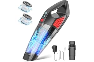 ATONEP Cordless Handheld Vacuum Cleaner with Large Battery, Powerful Suction - For Car, Pet Hair, Office and Home Cleaning