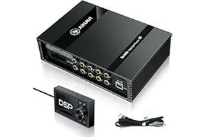 AINAVI Car Audio Digital Signal Processor - DSP Car Equalizer Built-in Amplifier with 4-Channel Input, 8-Channel Output, 31-Band Graphic Equalizers Kit
