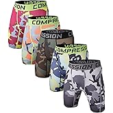 Holure Men's Performance Compression Shorts Athletic Workout Running Underwear (3 or 5 Pack)