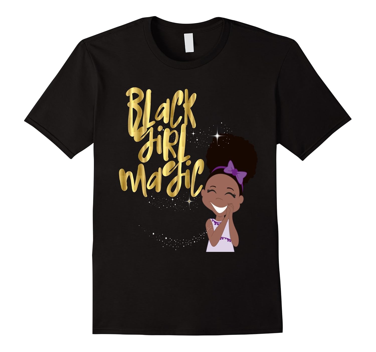 Black Girl Magic Shirt Cute Kids Daughter School MelaninTD theteejob