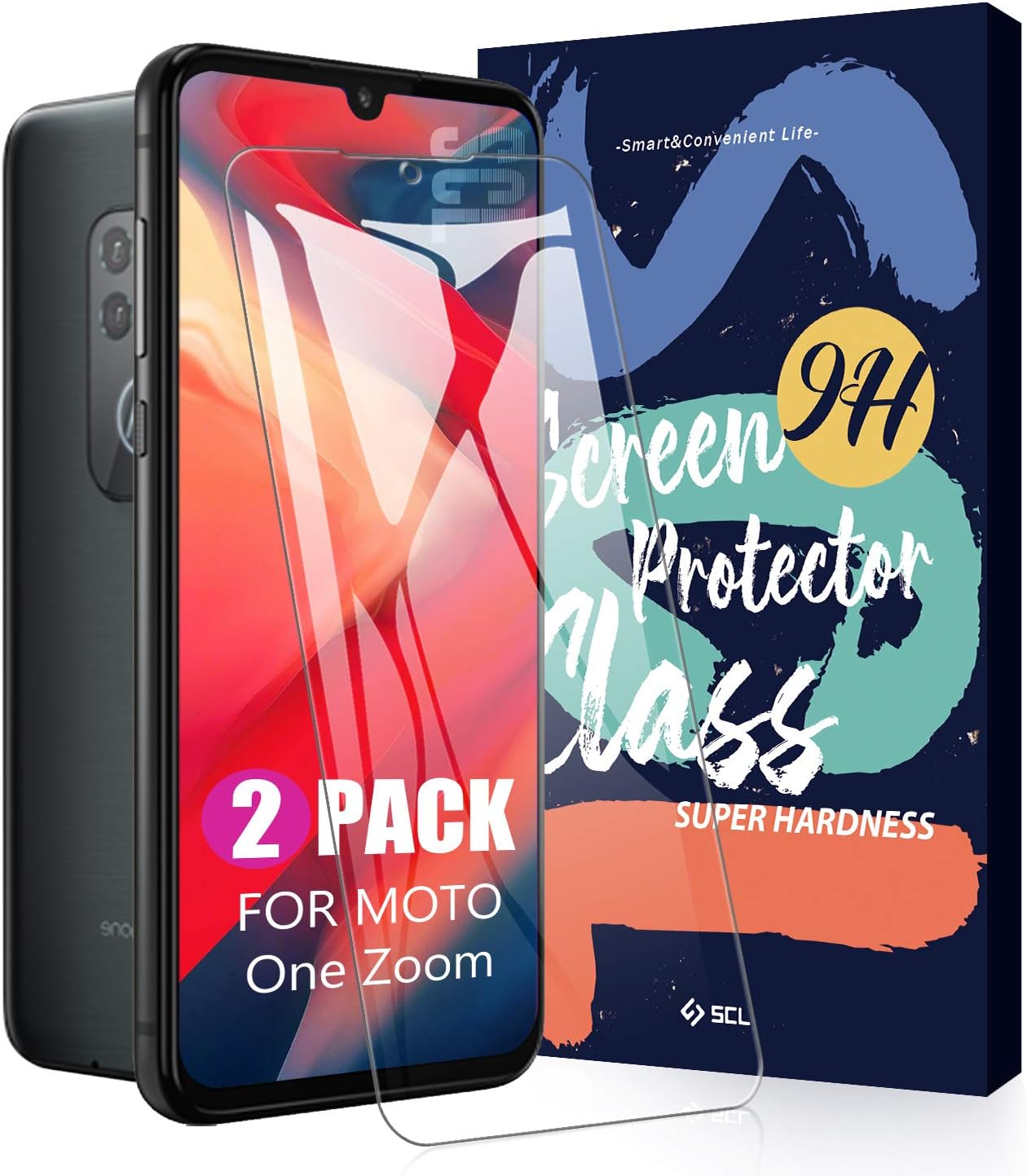 SCL Moto One Zoom Tempered Glass