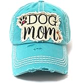 Women's Ballcap Dog Mom Bone & Paw Patch Embroidery Hat