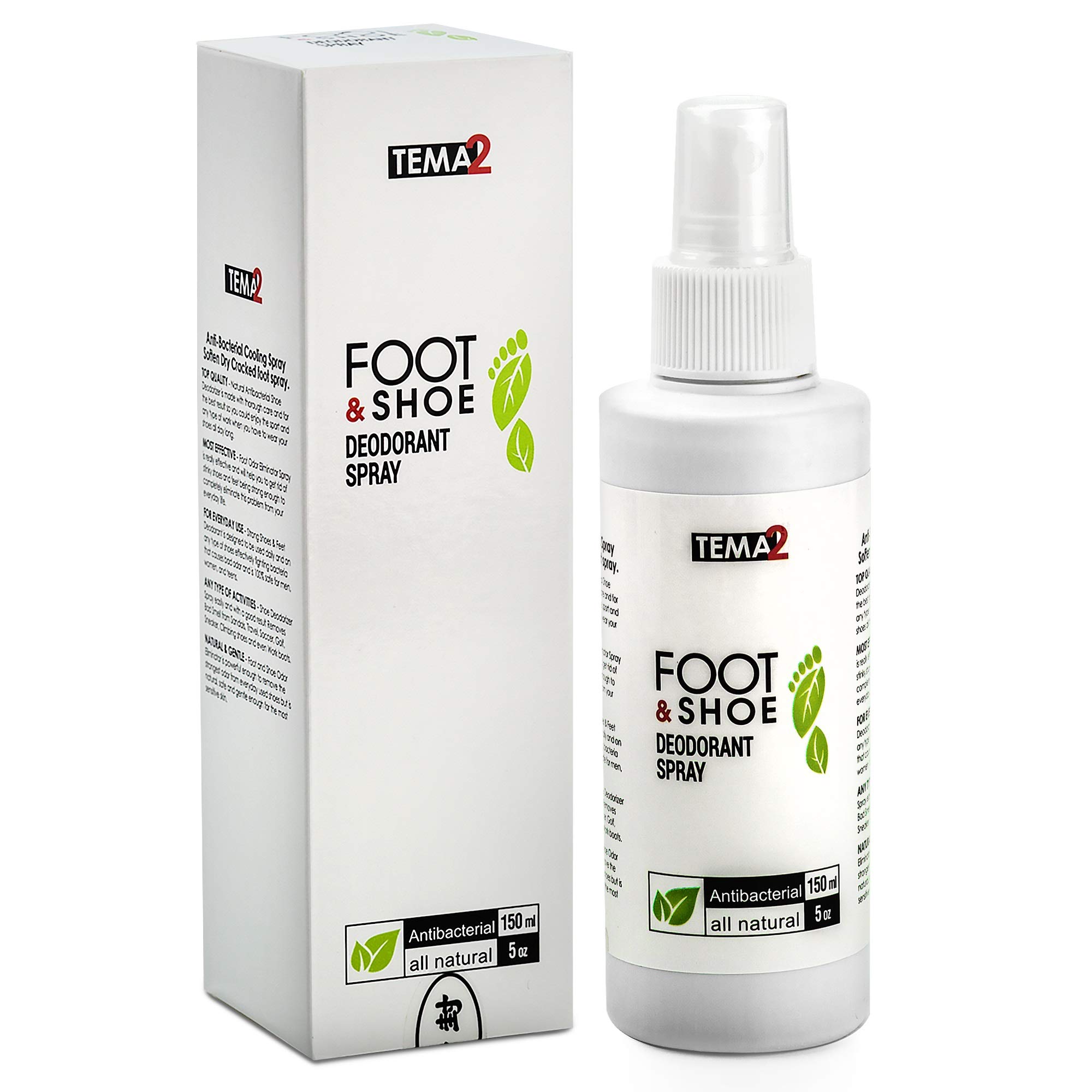 Shoe Deodorizer and Foot Odor Eliminator Spray Strong Feet & Shoe