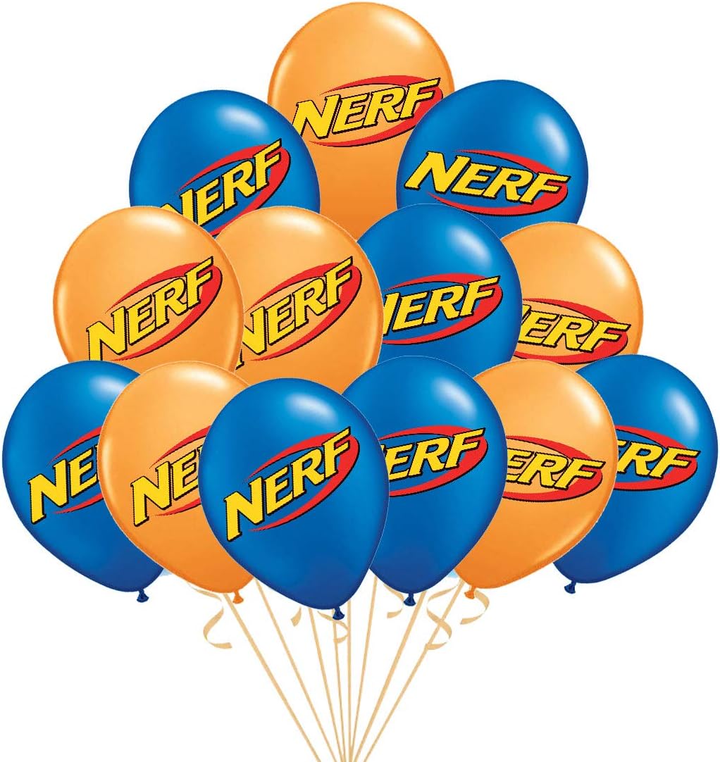 24PC LATEX NERF GUN BALLOONS PARTY SUPPLIES DECORATION THEME BIRTHDAY A2
