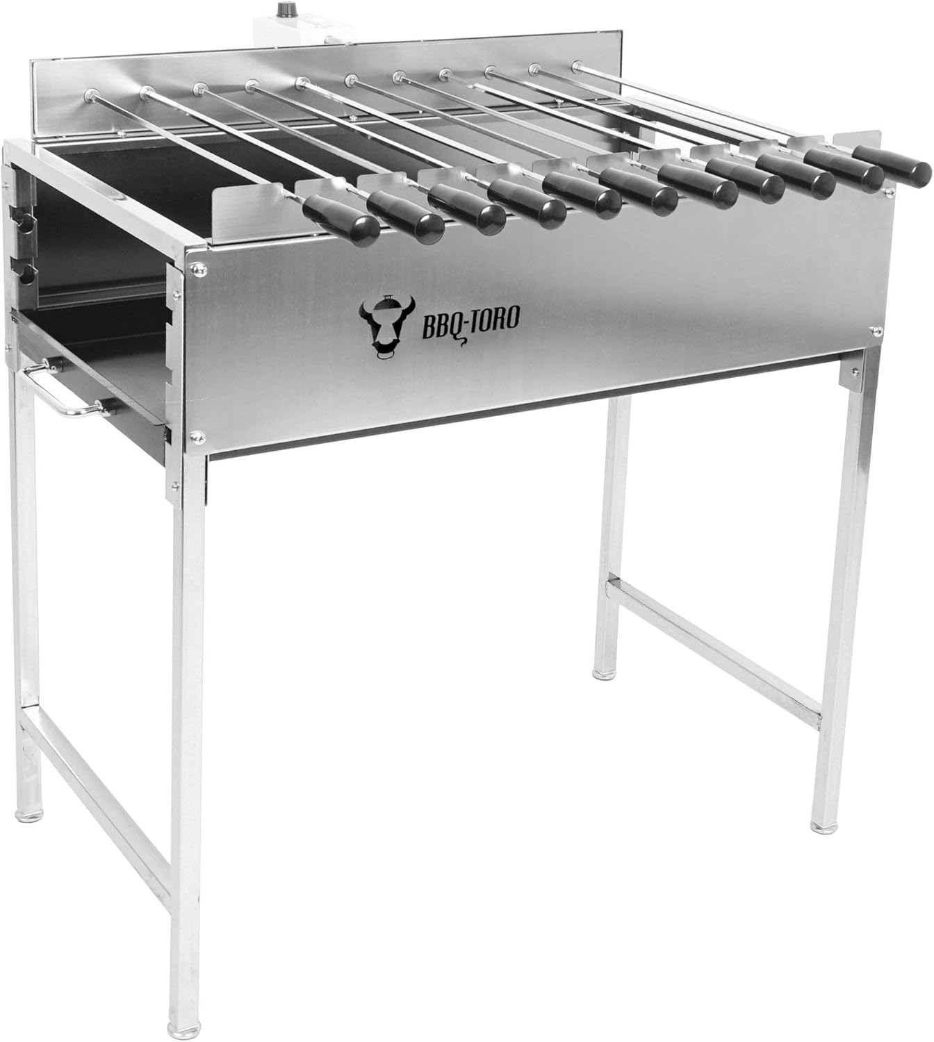 Sollevatore Griglia BBQ In Acciaio Inox - 20 Cm, Per Griglie Calde E Sporche - Foto 11